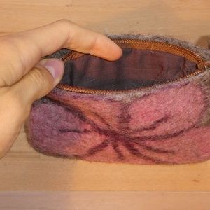 Accessories - Pretty Japanese Pink Felt Wallet Accessories - Pretty Japanese Pink Felt Wallet